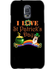 Load image into Gallery viewer, Corgi Sitting On Rainbow I Love St Patrick's Day Gift For Dog Lovers Phone case
