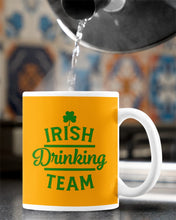 Load image into Gallery viewer, Irsih Drinking Team Green Shamrock St Patrick's Day Mug