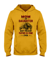 Load image into Gallery viewer, Mom And Daughter Best Freaking Partner In Crime Ever Hoodie