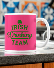 Load image into Gallery viewer, Irsih Drinking Team Green Shamrock St Patrick's Day Mug