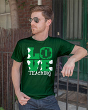 Load image into Gallery viewer, Teaching Love Clover St Patrick's Day Gift Guys Tee