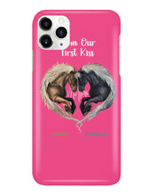 Load image into Gallery viewer, Horses From Our First Kiss Custom Name Gift For Girlfriend Phone case