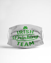Load image into Gallery viewer, Irsih Drinking Team Green Shamrock St Patrick's Day Cloth Face Mask