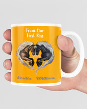 Load image into Gallery viewer, Horses From Our First Kiss Custom Name Gift For Girlfriend Mug