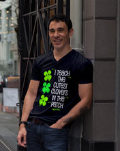 Load image into Gallery viewer, Lovely Clover Smiling I Teach The Cutest Clovers In The Patch St Patrick's Day Gift Guys V-Neck