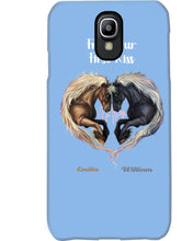 Load image into Gallery viewer, Horses From Our First Kiss Custom Name Gift For Girlfriend Phone case
