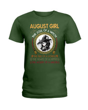 Load image into Gallery viewer, Birthday Gift For August Girl The Soul Of A Witch Ladies Tee