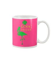 Load image into Gallery viewer, Flamingo Long On Luck Green St. Patrick's Day Printed Mug Mug
