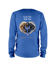 Load image into Gallery viewer, Horses From Our First Kiss Custom Name Gift For Girlfriend Unisex Long Sleeve