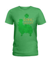 Load image into Gallery viewer, Pomeranian Long On Luck Green St. Patrick's Day Printed Mug Ladies Tee