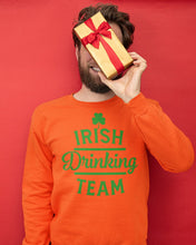 Load image into Gallery viewer, Irsih Drinking Team Green Shamrock St Patrick's Day Sweatshirt