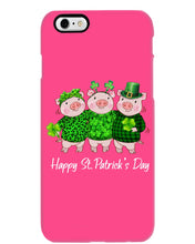 Load image into Gallery viewer, Pig Wear Plaid Shirt And Top Hat St Patrick's Day Gift Phone case