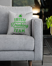 Load image into Gallery viewer, Irsih Drinking Team Green Shamrock St Patrick's Day Pillow Cover