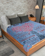 Load image into Gallery viewer, You Are The Most Heart Tree Custom Name Gift For Girlfriend Sherpa Blanket