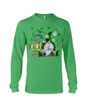 Load image into Gallery viewer, Leprechaun Gnome One Lucky Lala Clover St Patrick's Day Gift Unisex Long Sleeve