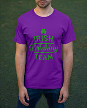 Load image into Gallery viewer, Irsih Drinking Team Green Shamrock St Patrick's Day Guys Tee
