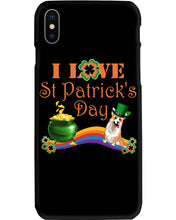 Load image into Gallery viewer, Corgi Sitting On Rainbow I Love St Patrick's Day Gift For Dog Lovers Phone case