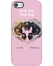 Load image into Gallery viewer, Horses From Our First Kiss Custom Name Gift For Girlfriend Phone case