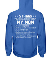 Load image into Gallery viewer, Five Things You Should Know About Mom Hoodie