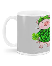 Load image into Gallery viewer, Pig Wear Plaid Shirt And Top Hat St Patrick's Day Gift Mug