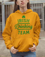 Load image into Gallery viewer, Irsih Drinking Team Green Shamrock St Patrick's Day Hoodie