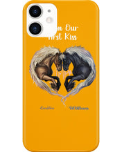 Load image into Gallery viewer, Horses From Our First Kiss Custom Name Gift For Girlfriend Phone case