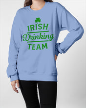 Load image into Gallery viewer, Irsih Drinking Team Green Shamrock St Patrick's Day Sweatshirt