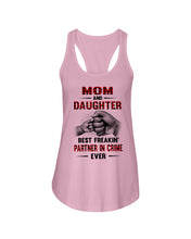 Load image into Gallery viewer, Mom And Daughter Best Freaking Partner In Crime Ever Ladies Flowy Tank