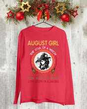 Load image into Gallery viewer, Birthday Gift For August Girl The Soul Of A Witch Unisex Long Sleeve