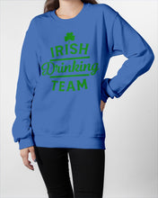 Load image into Gallery viewer, Irsih Drinking Team Green Shamrock St Patrick's Day Sweatshirt