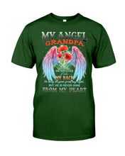 Load image into Gallery viewer, My Angel Grandpa Who Watched Over My Back Guys Tee