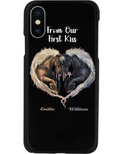 Load image into Gallery viewer, Horses From Our First Kiss Custom Name Gift For Girlfriend Phone case