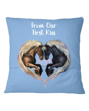 Load image into Gallery viewer, Horses From Our First Kiss Custom Name Gift For Girlfriend Pillow Cover