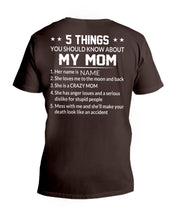Load image into Gallery viewer, Five Things You Should Know About Mom Guys V-Neck