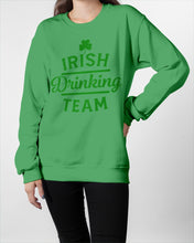 Load image into Gallery viewer, Irsih Drinking Team Green Shamrock St Patrick's Day Sweatshirt