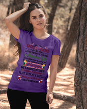 Load image into Gallery viewer, Perfect Gift For Husband Christmas Punch You In The Threat Ladies Tee