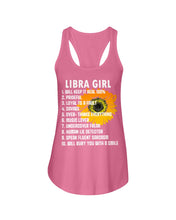 Load image into Gallery viewer, Birthday Gift For Libra Girl Will Bury You With A Smile Ladies Flowy Tank