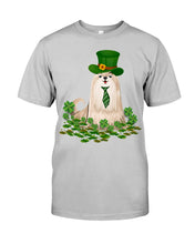 Load image into Gallery viewer, Shih Tzu With Green Tie St Patrick's Day Gift For Dog Lovers Guys Tee