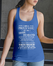 Load image into Gallery viewer, I Am A Proud Wife Of An Irish Husband Gift For Family Ladies Flowy Tank