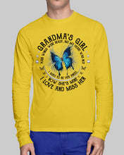 Load image into Gallery viewer, Blue Butterfly Gift For Angel Grandma Your Wings Were Ready Unisex Long Sleeve