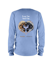 Load image into Gallery viewer, Horses From Our First Kiss Custom Name Gift For Girlfriend Unisex Long Sleeve
