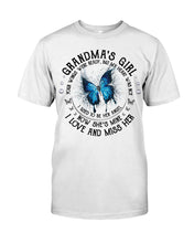 Load image into Gallery viewer, Blue Butterfly Gift For Angel Grandma Your Wings Were Ready Guys Tee