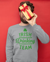 Load image into Gallery viewer, Irsih Drinking Team Green Shamrock St Patrick's Day Sweatshirt