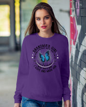 Load image into Gallery viewer, Blue Butterfly Gift For Angel Grandma Your Wings Were Ready Sweatshirt