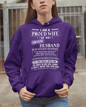 Load image into Gallery viewer, I Am A Proud Wife Of An Irish Husband Gift For Family Hoodie