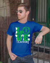 Load image into Gallery viewer, Teaching Love Clover St Patrick's Day Gift Guys Tee