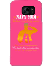 Load image into Gallery viewer, Son Gift For Navy Mom Behind Every Strong Soldier Phone case