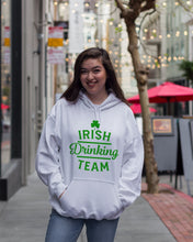 Load image into Gallery viewer, Irsih Drinking Team Green Shamrock St Patrick's Day Hoodie