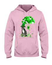 Load image into Gallery viewer, Staffordshire Bull Terrier Patrick Balloons St. Patrick's Day Color Changing Mug Hoodie