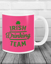 Load image into Gallery viewer, Irsih Drinking Team Green Shamrock St Patrick's Day Mug